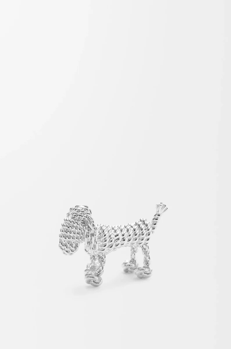 dackelbrosche silber
