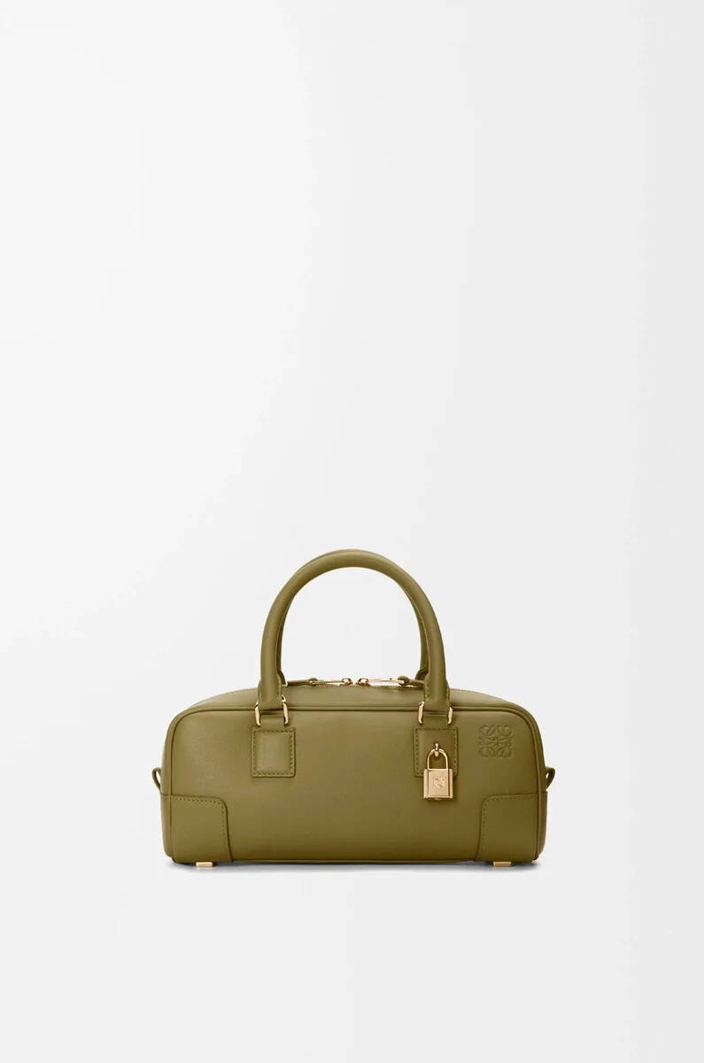 amazona 23 cropped bag aus nappa-kalbsleder farbe olive