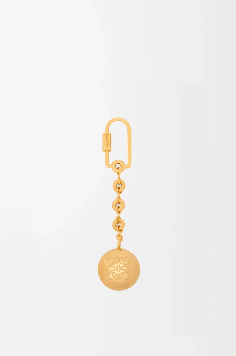 kiesel-schlüsselanhänger gold