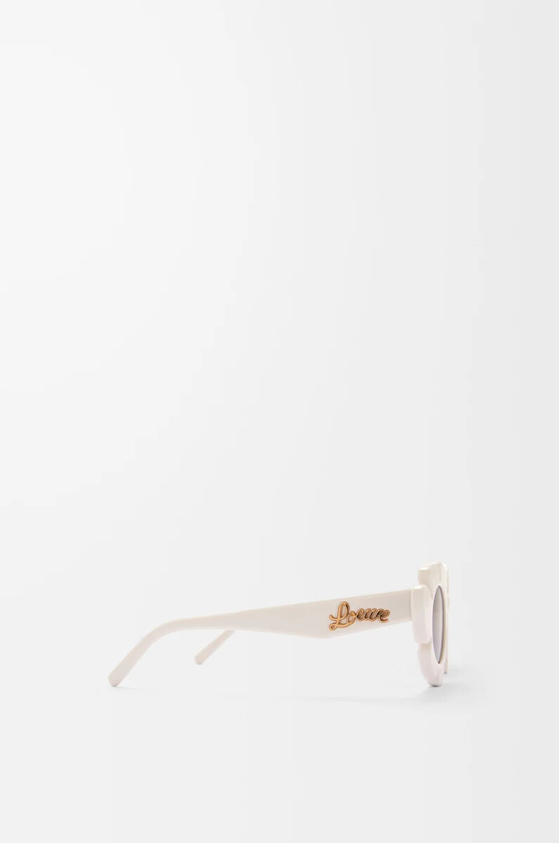 sonnenbrille mit blumenmuster elfenbein