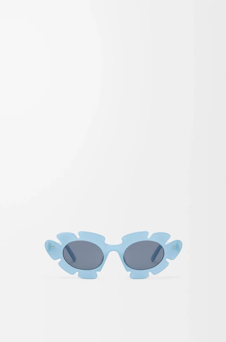 sonnenbrille mit blumenmuster hellblau