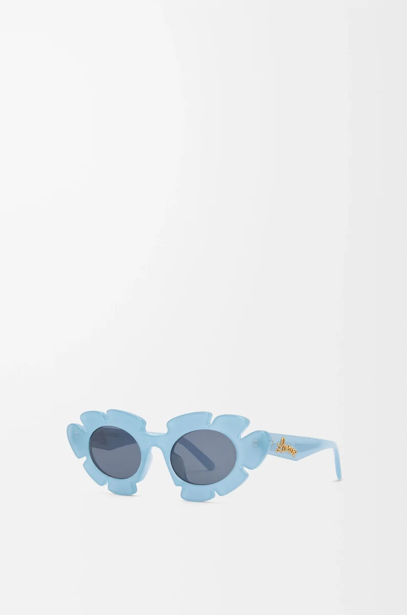 sonnenbrille mit blumenmuster hellblau