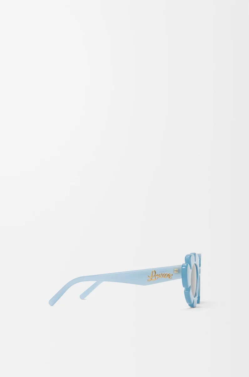 sonnenbrille mit blumenmuster hellblau