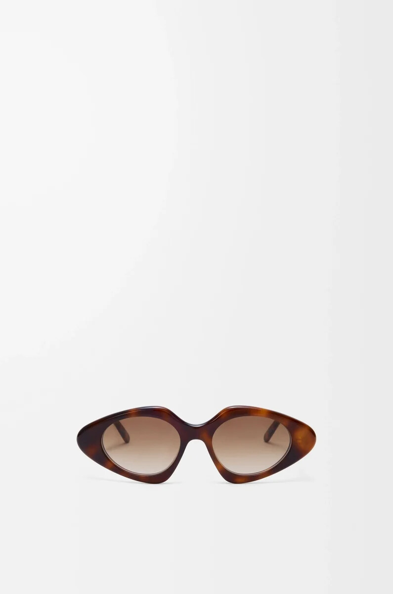 triangle slim sonnenbrille havana