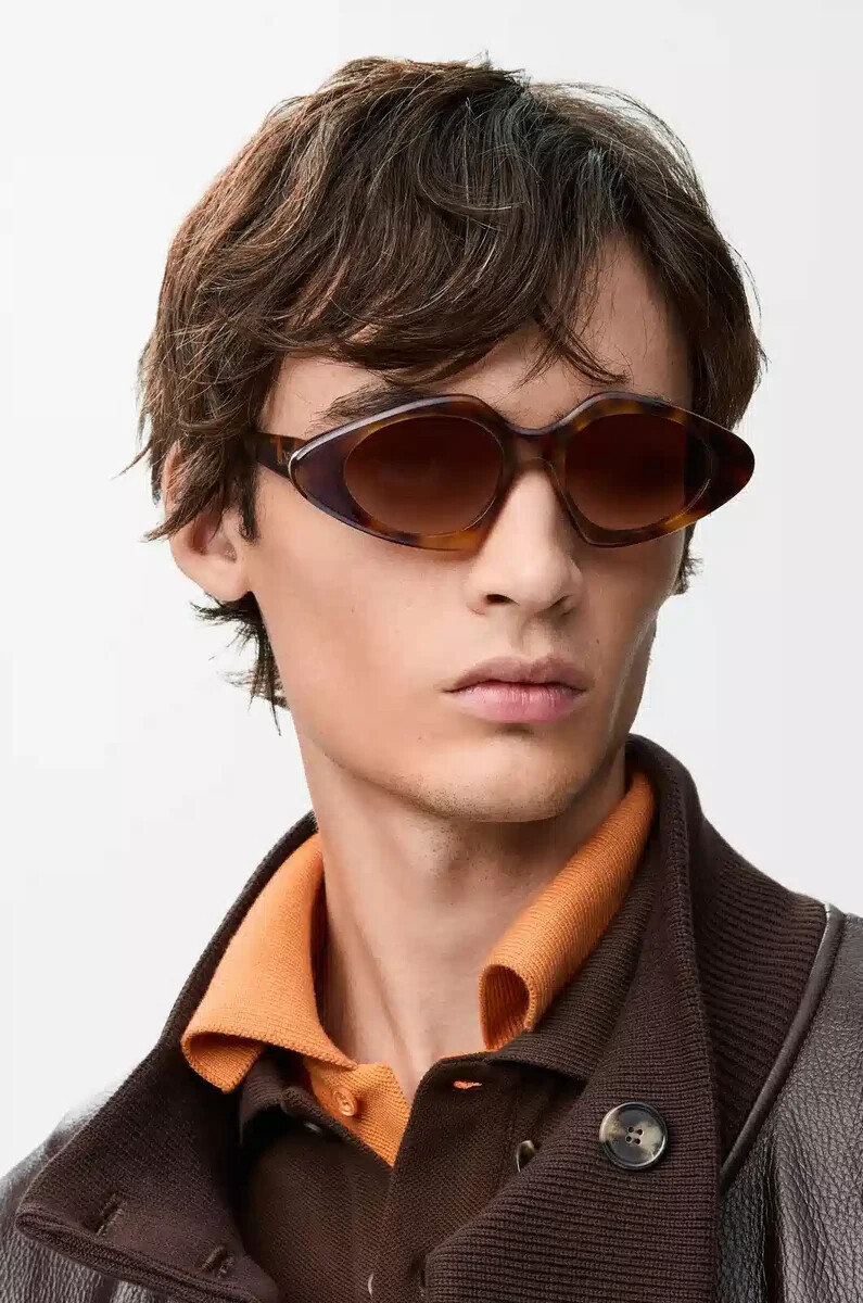 triangle slim sonnenbrille havana