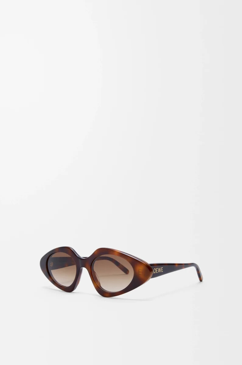 triangle slim sonnenbrille havana