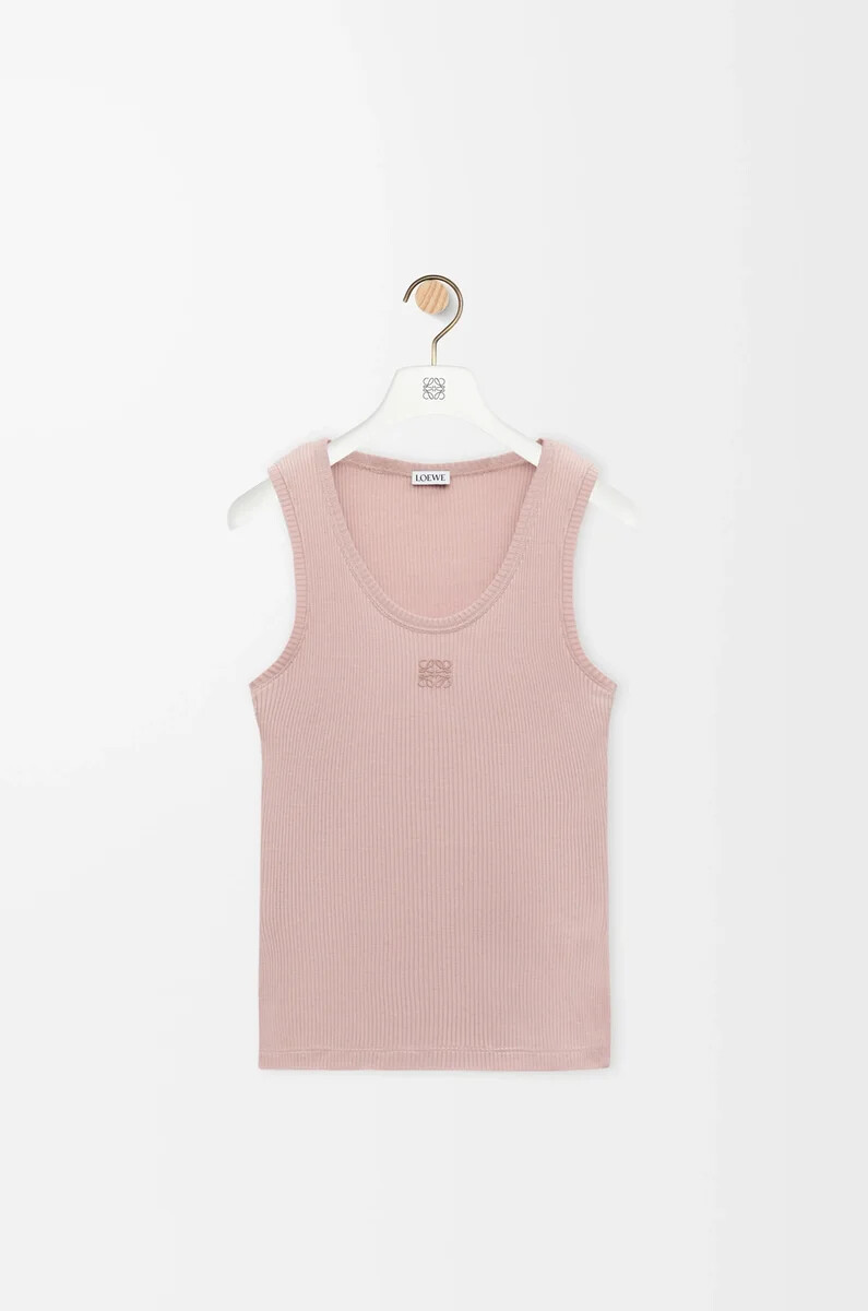 anagram tanktop aus seide in hellrosa