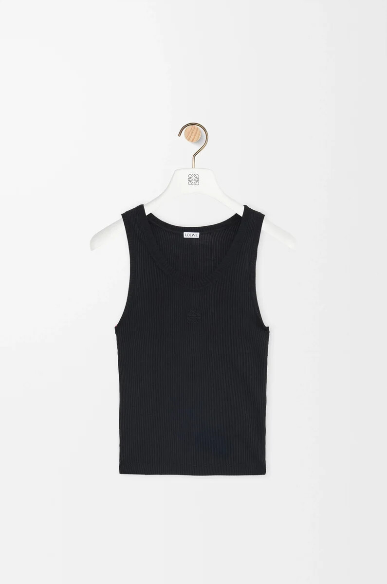 anagram tanktop aus seide schwarz