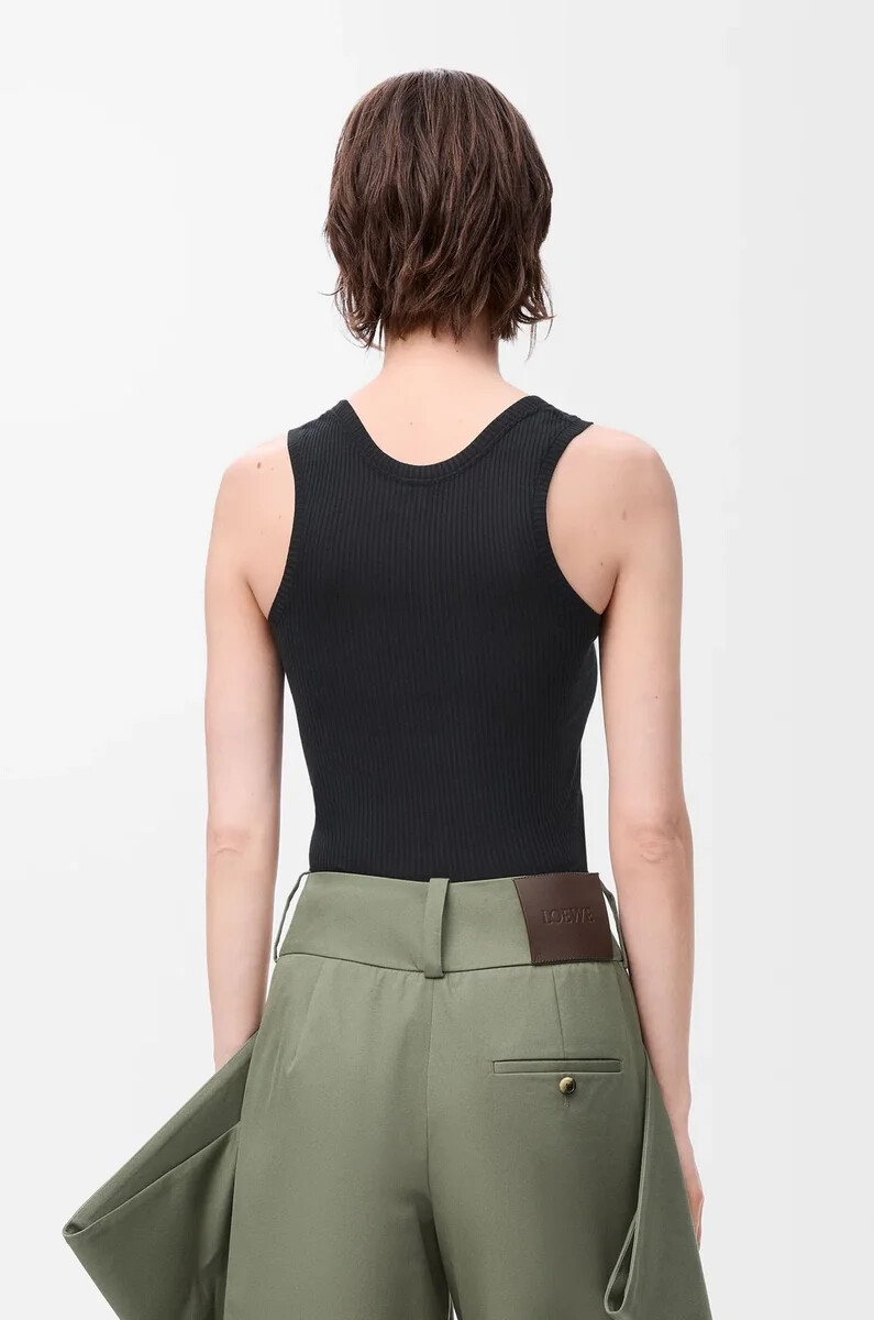 anagram tanktop aus seide schwarz