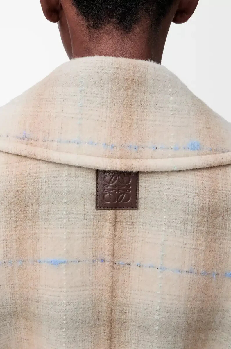 mantel aus woll-kaschmir-mischgewebe beige