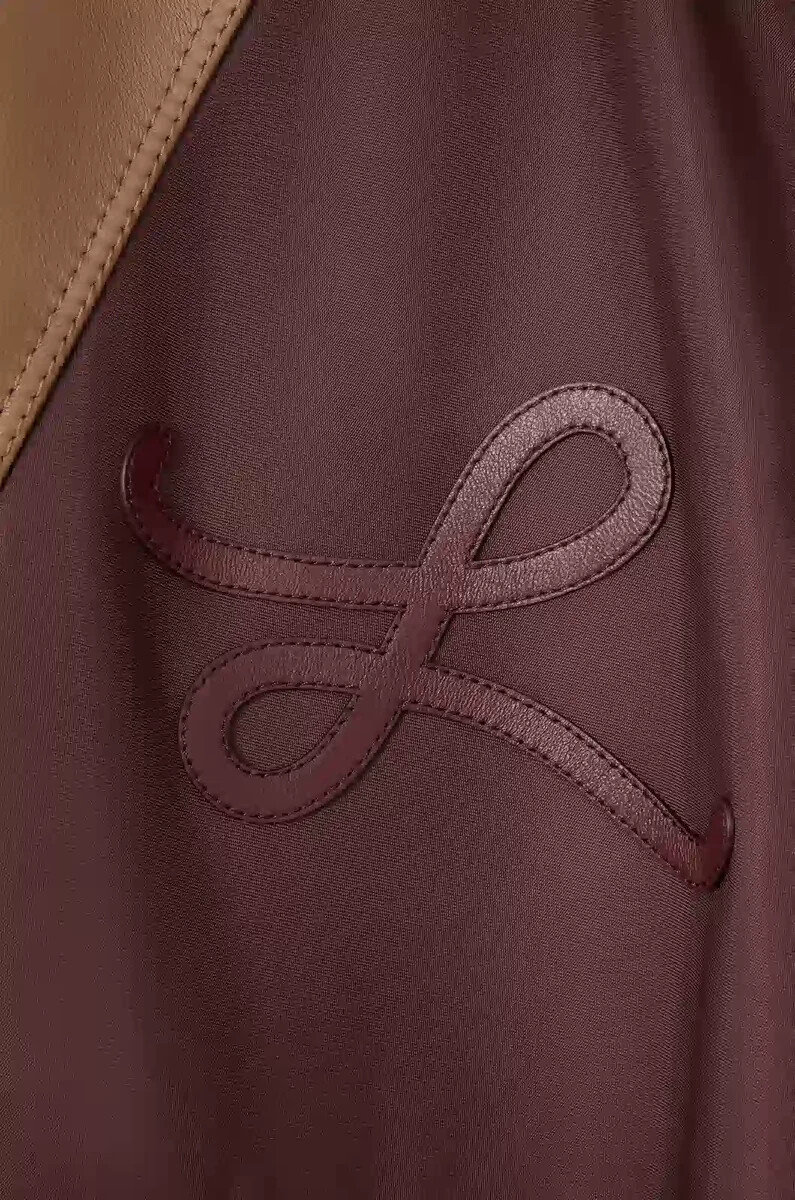 bomberjacke aus funktionsgewebe braun
