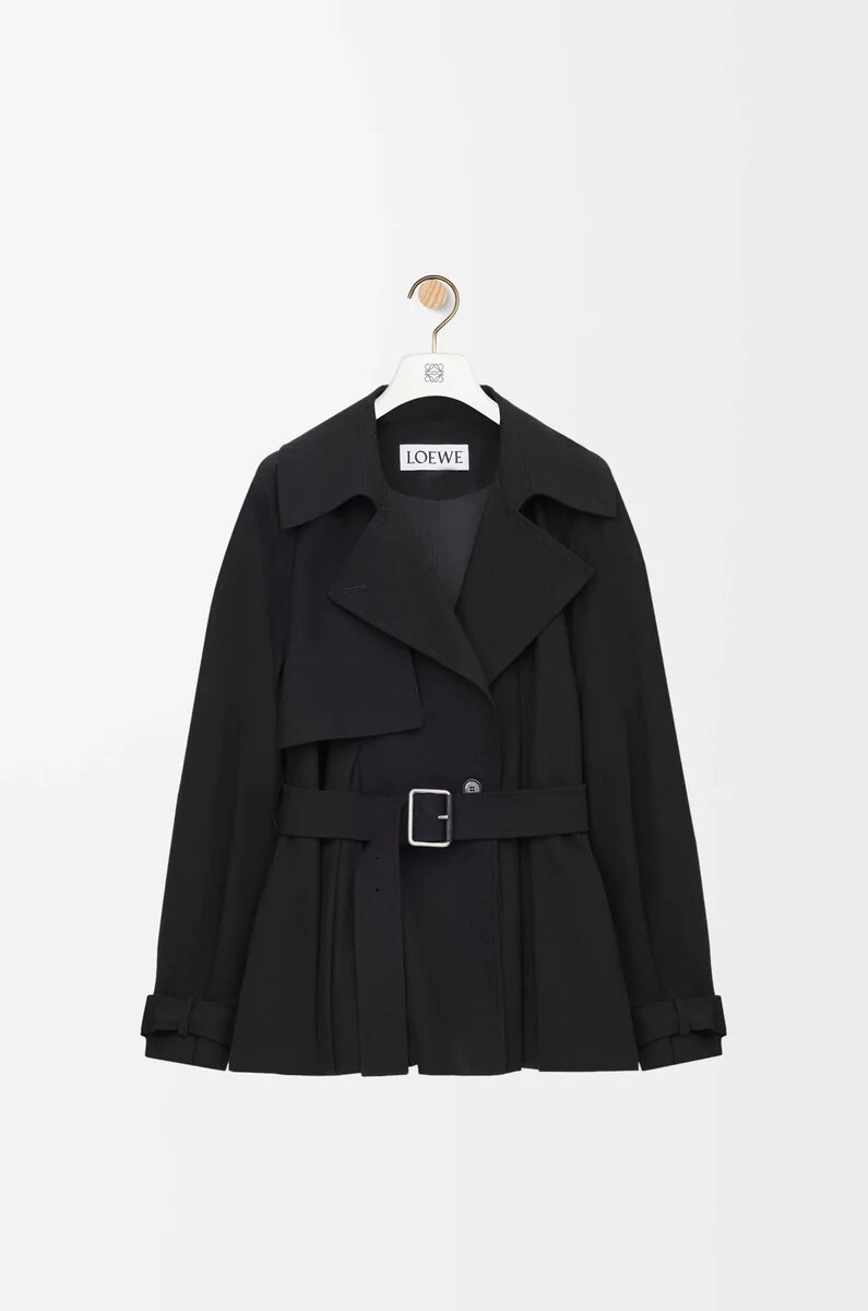 schwarze jacke aus baumwolle
