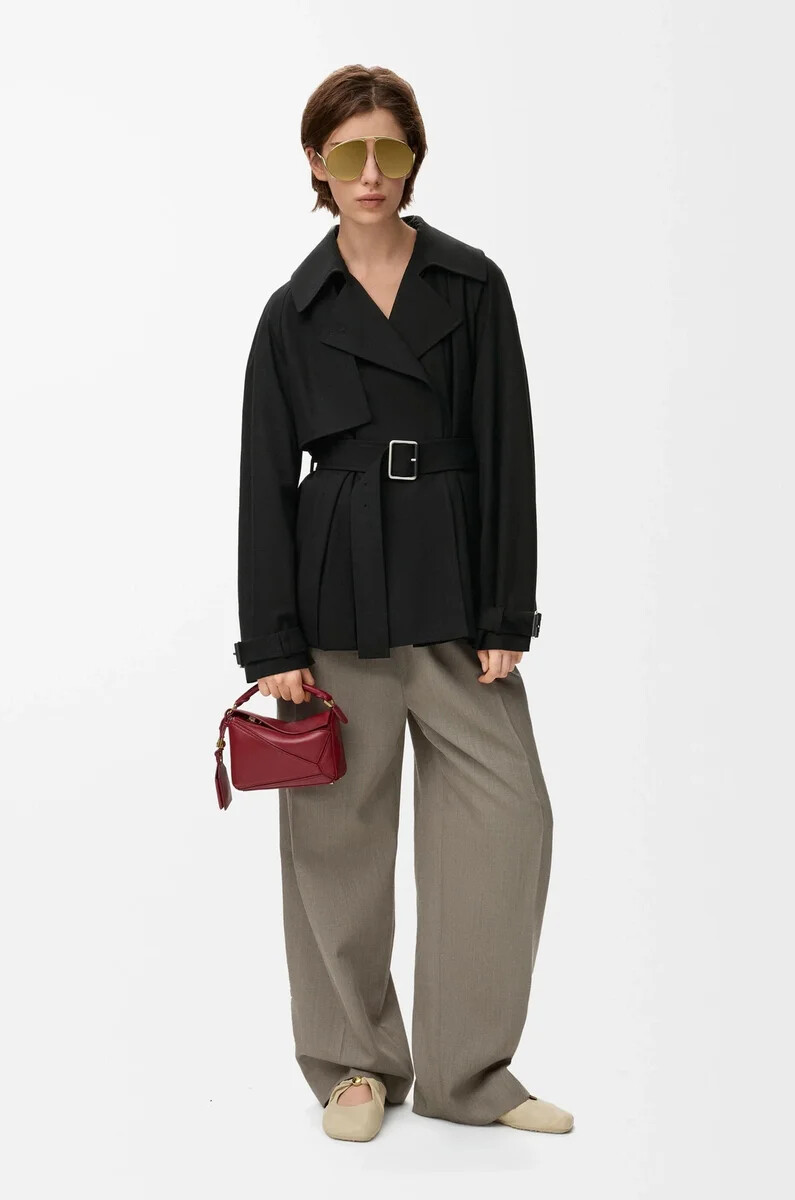 schwarze jacke aus baumwolle