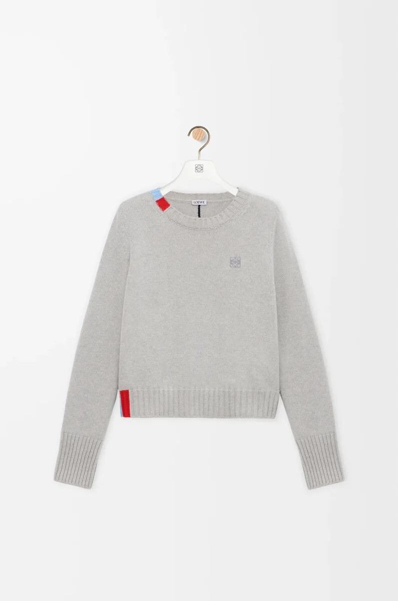 pullover aus kaschmir hellblaumehrfarbig
