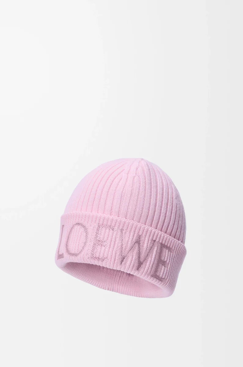 loewe wollmütze in hellrosa