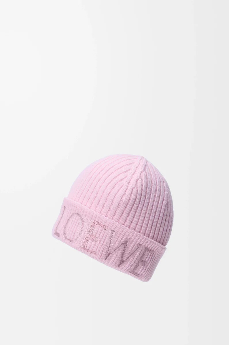 loewe wollmütze in hellrosa