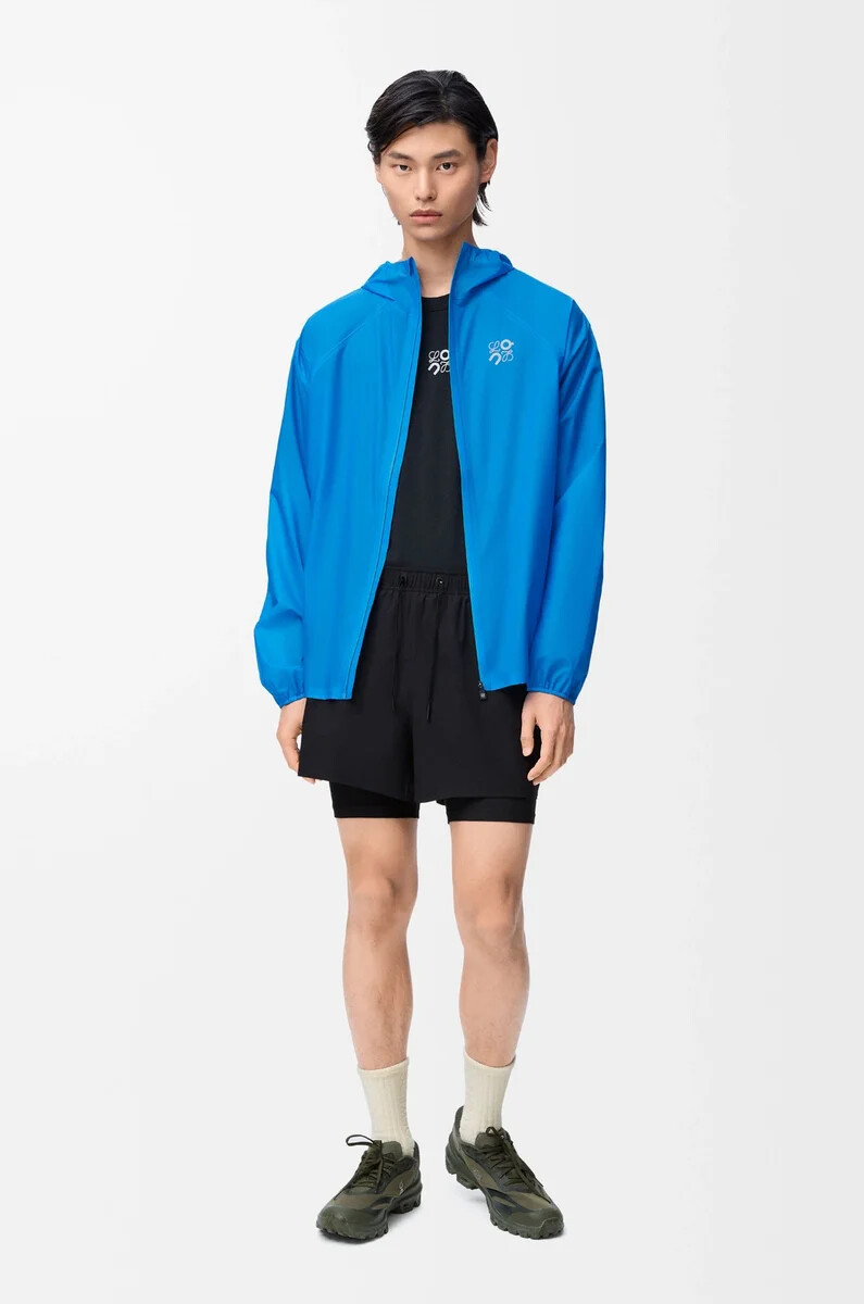 performance-shorts aus technischem obermaterial schwarz