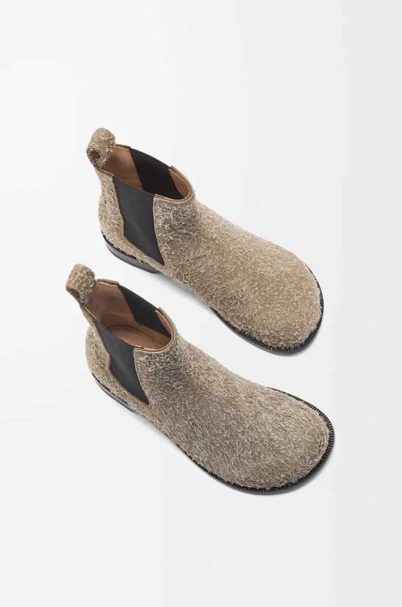 campo chelsea-boot aus gebürstetem wildleder in khakigrün